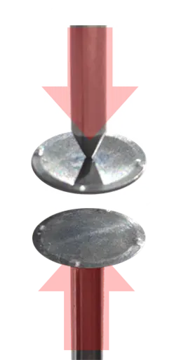 双面按压技术示意图